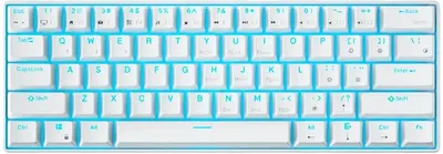 Tastatură mecanică Royal Kludge – RK61, wireless, Red switch, RGB, alb