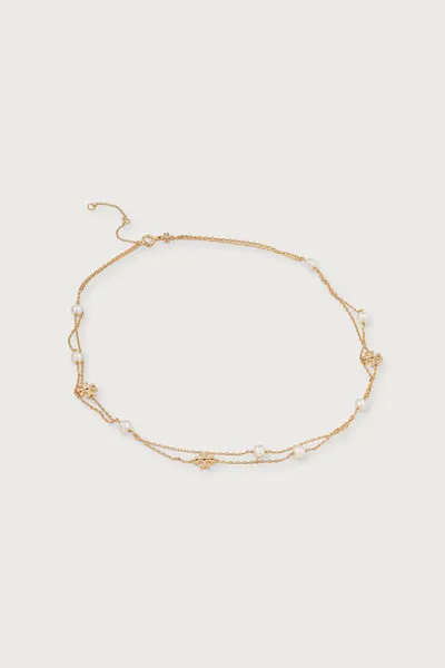 Tory Burch lănțișor pentru femei placat cu aur Moondance