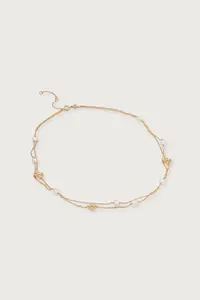 Tory Burch lănțișor pentru femei placat cu aur Moondance