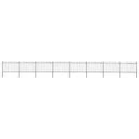 vidaXL Gard de grădină cu vârf tip suliță din oțel 1339x120 cm, negru