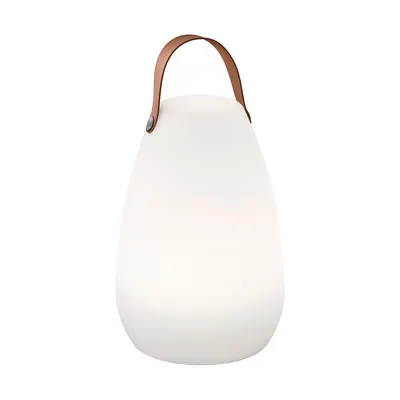 Veioză albă/maro LED (înălțime 26 cm) Ruby – Fischer & Honsel