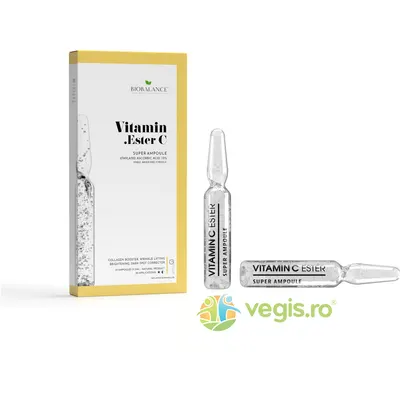 Fiole Concentrate cu Efect de Lifting si Luminozitate cu Acid Ascorbic 15% 10x2ml
