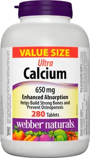 Ultra Calcium, 650 mg, 280 tablete, Webber Naturals