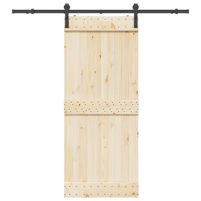 Gossi set feronerie pentru usa glisanta, negru, 183 cm, otel