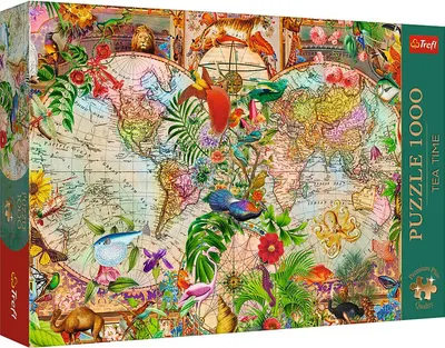 Puzzle - Plus Tea Time - Harta Antica a lumii