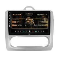 Navigatie Ford Focus MK2 (2004-2011), Clima Automata, Android, A-Octacore 4GB RAM + 64GB ROM, 9 Inch - AD-BGA9004+AD-BGRKIT117