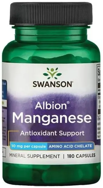 Albion Manganese, 10 mg, 180 capsule, Swanson