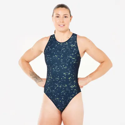 Costum de baie întreg Water-polo All sand Bleumarin Damă