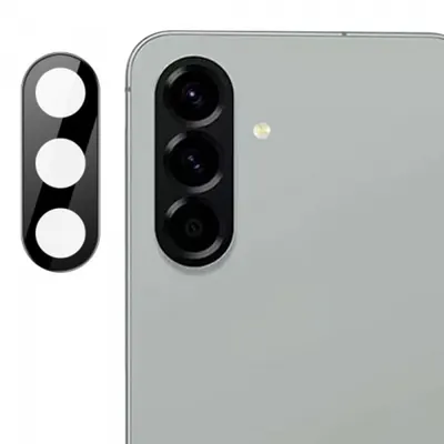 Folie de protectie Camera Spate Techsuit pentru Samsung Galaxy A56 A566, Sticla Securizata, Neagra