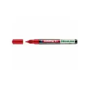 Marker cu vopsea edding Ecoline 51, corp din plastic reciclat, varf rotund, 1-2 mm, rosu