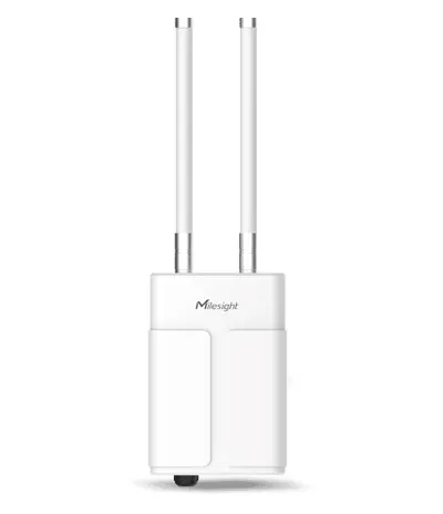 LORAWAN GATEWAY MILESIGHT IP67 Rating 64-bit Quad-Core Processor New SX1302 LoRa Chip Built-in Supercapacitor Multiple Backhaul