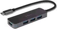 Hub USB ttec - 4 în 1 Multiport, 4x USB-A Converter, USB-C, negru