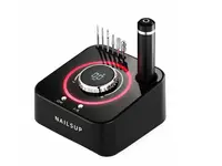 Freză Unghii Profesională NAILSUP 40000 RPM 48W Negru – Ultra Puternică pentru Tehnicieni & Salon