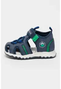 Pantofi din material textil cu decupaje Toby - Verde/Bleumarin