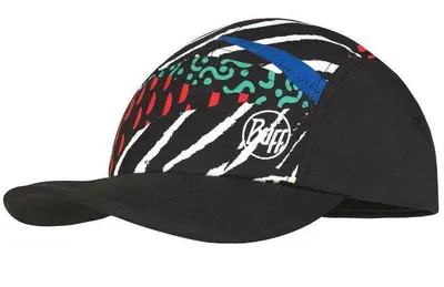 Șapcă pentru copii BUFF - 5 Panel Go Cap, Blockade Black, negru