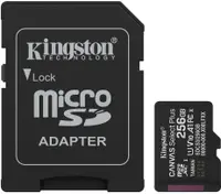 Card de memorie Kingston - Canvas Select Plus, 256GB, microSD, C10 + adaptor