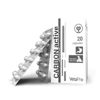 Vetapro Carbon Active, Suport Gastrointestinal Caini si Pisici, 20 capsule