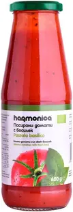 Roșii pasate bio cu busuioc, 680 g, Harmonica