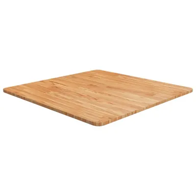 vidaXL Blat masă pătrat maro deschis 70x70x1,5cm lemn stejar tratat