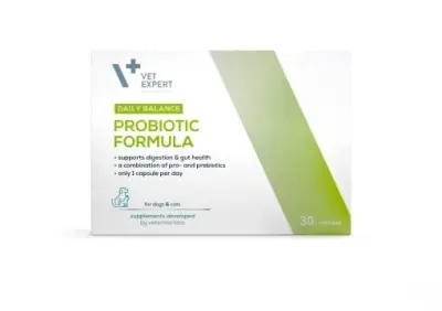 Supliment nutritiv pentru caini pisici Vetexpert Probiotic Formula 30 caps