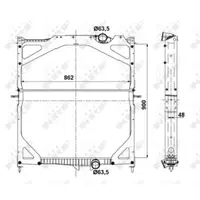Radiator, racire motor NRF 529702