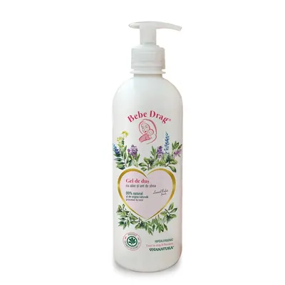 Bebe Drag Gel de dus cu aloe si unt de shea, 500ml – Leonard Radutz formula