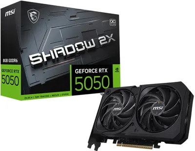 Placă video MSI - GeForce RTX 5050 Shadow 2X OC, 8GB, GDDR6