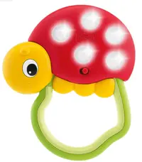 Inel gingival Chicco - Buburuza, luminos