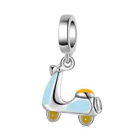 Charm/talisman argint 925, JW1626, model Scooter, placat cu rodiu