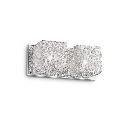 Aplica Quadro, 2 becuri, dulie G9, L: 120 mm; H: 290 mm; Crom