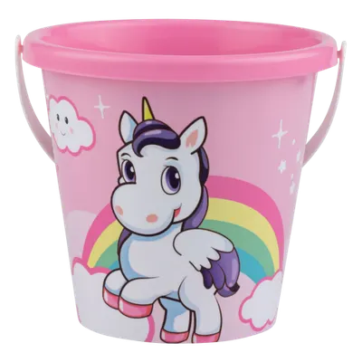 Galetusa Unicorn pentru apa si nisip, diametru 17 cm, inaltime 16 cm