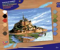 Kit de colorat după număr KSG Crafts - Mont Saint Michel, Franța