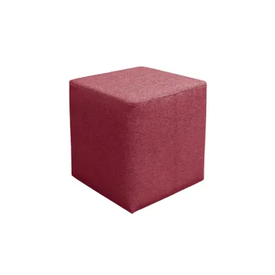 Taburet ROKA, rosu, 35x35x38 cm