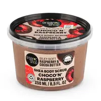 Scrub de corp Choco'n'Raspberry Silky Soft, 250ml, Organic Shop