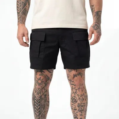 Pantaloni Tactici Scurti Helikon-Tex Cargo EDC - NEGRU / M