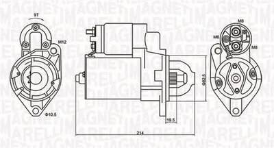 Electromotor (12v, 1,1kw) Potrivit Chevrolet Captiva, Evanda, Lacetti, Nubira, Rezzo; Citroen C3 I; Daewoo Evanda, Lacetti, Leganza, Nubira, Tacuma Rezzo; Opel Antara a 1.4d-2.4lpg 08.92