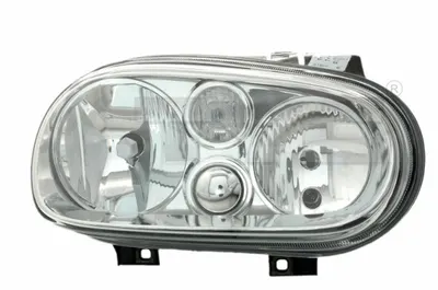 Far stanga (H1 H7, reglaj electric, cu motoras, fundal cromat) VW GOLF IV