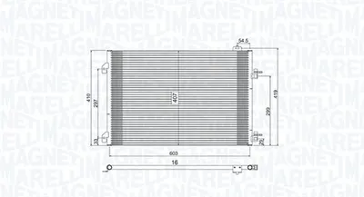 Radiator AC condensator potrivit RENAULT CLIO II, THALIA I, THALIA II 1.5D 06.01