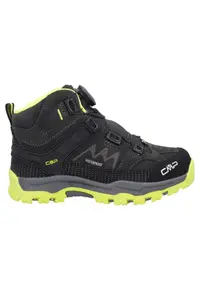 Bocanci trekking copii Kiruna Mid FitGo FW 2024 Negru/Galben - Negru