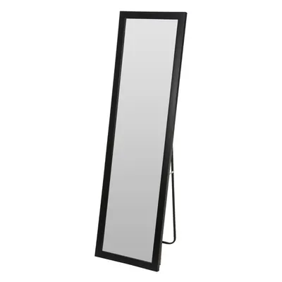 Oglindă de podea, formă dreptunghiulară, culoare negru, 36x126 cm