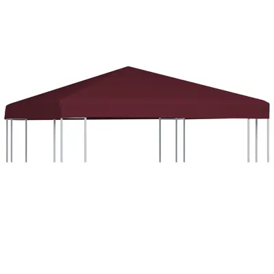 Gossi acoperis pentru pavilion, 310 g/m2, rosu bordo, 3 x 3 m