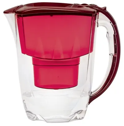 Cană de filtrare apă Aquaphor - Amethyst, 120003, 2.8 l, roşie
