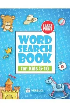 Word Search Book for Kids 5-10: Large Print Activity Book with Word Search Puzzles for Children and Beginners