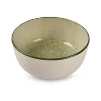 Bol mic verde/crem din gresie 740 ml Gravel – ONA