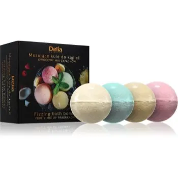 Delia Cosmetics Fizzing Bath Bombs Fruity Mix set cadou pentru baie