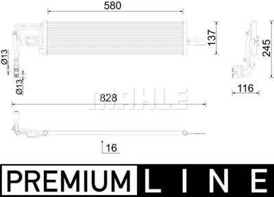 Radiator ulei termoflot potrivit OPEL ASTRA K 1.0 1.4 1.6D 06.15
