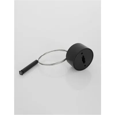 LINEAR Nisipiu Negru Aluminiu Intermediate Ssusport For Hanging Wire Installation Deschiss IP20