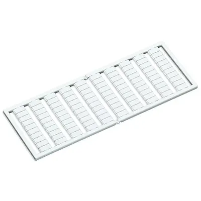 WSB marking card; as card; MARKED; E100.0, E100.1, ..., E109.6, E109.7 (1 each); not stretchable; Vertical marking; snap-on type; white