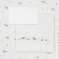 Set de cearșafuri pentru cărucior Bimbidreams - Trex, 3 bucăți 40 x 80 cm