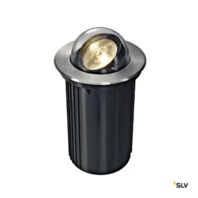 DASAR BULLSEYE QRB111, round, stainless steel, G53, max. 50W